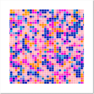 Colorful Mosaic Pattern Posters and Art